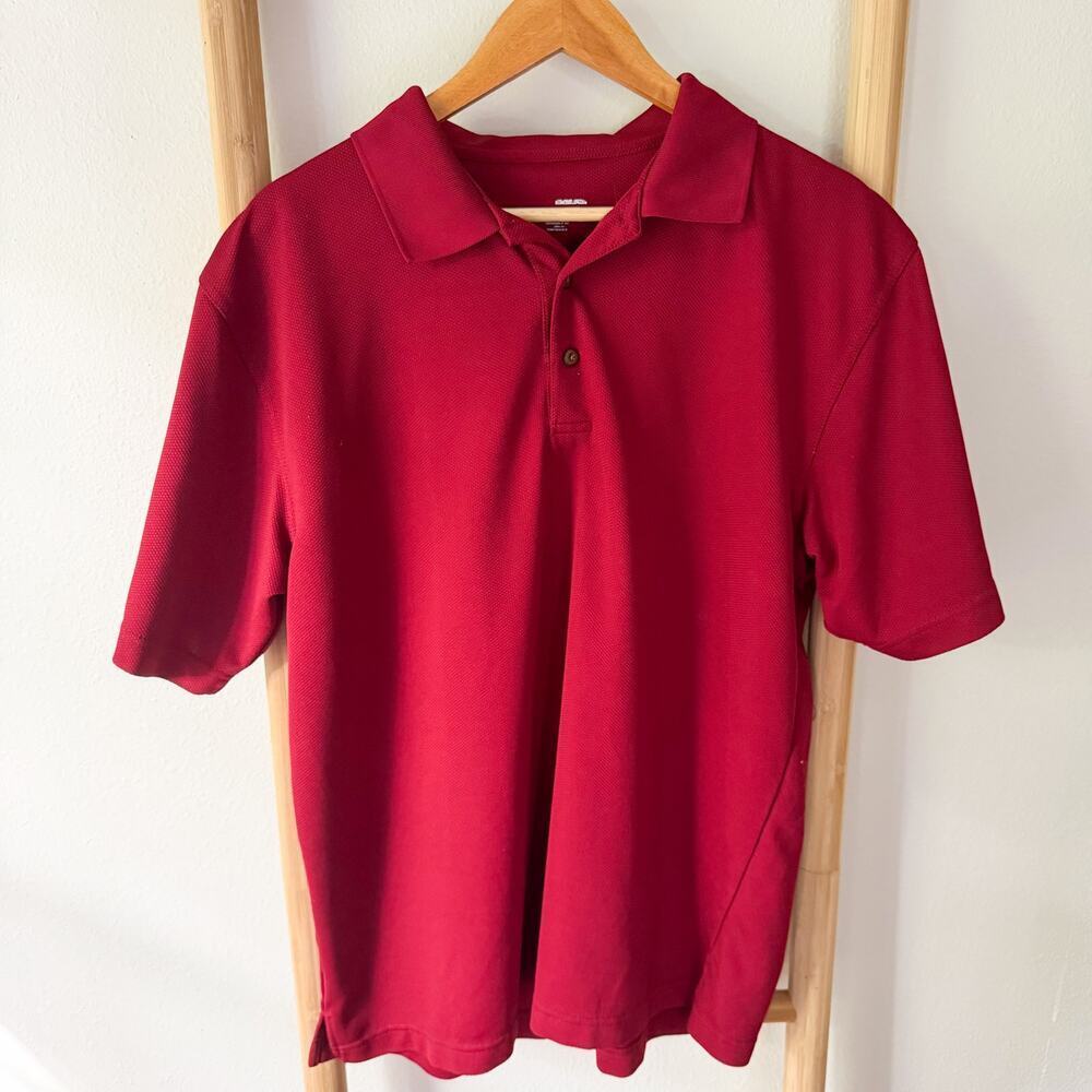 Grand Slam Red Polo Shirt Mens XL Golf Casual Short Sleeve Classic